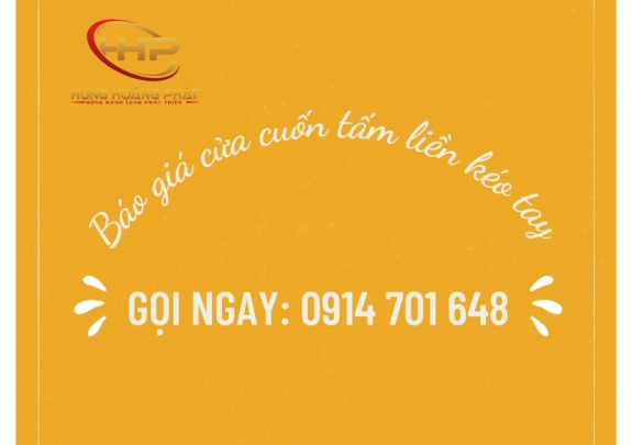 BÁO GIÁ CỬA CUỐN TẤM LIỀN KÉO TAY