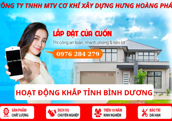Thi công lắp đặt cửa cuốn Thuận An - Bình Dương