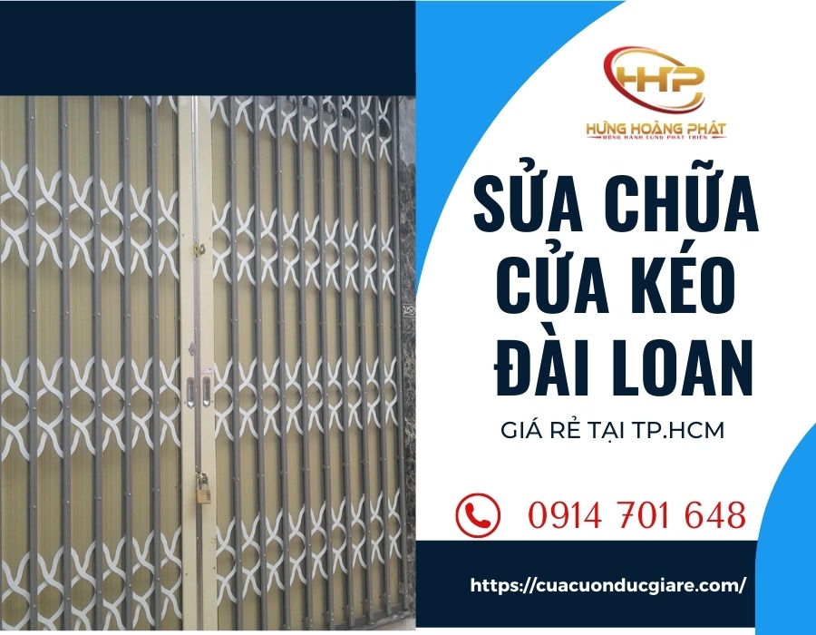 sửa chữa cửa kéo đài loan nhanh giá rẻ