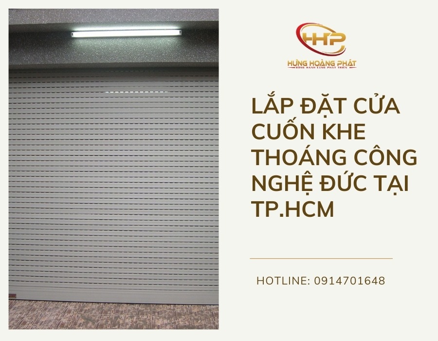 lắp đặt cửa cuốn khe thoáng công nghệ đức tại tphcm