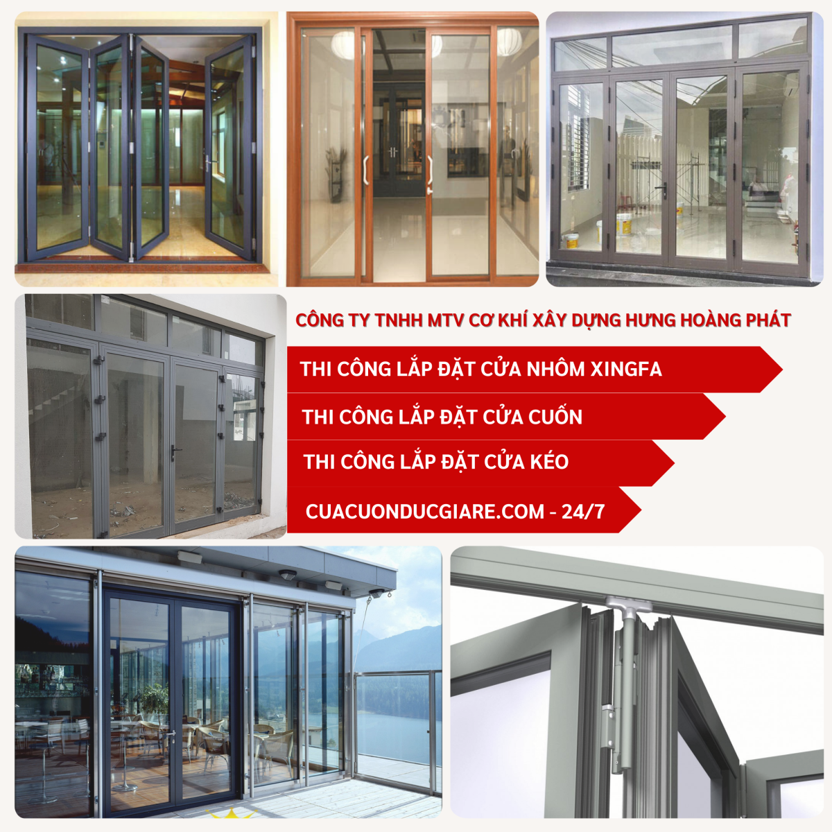 Hưng Hoàng Phát - Đơn Vị Thi Công Lắp Đặt Trọn Gói Cửa Nhôm Xingfa Uy Tín Tại Thuận An - Bình Dương